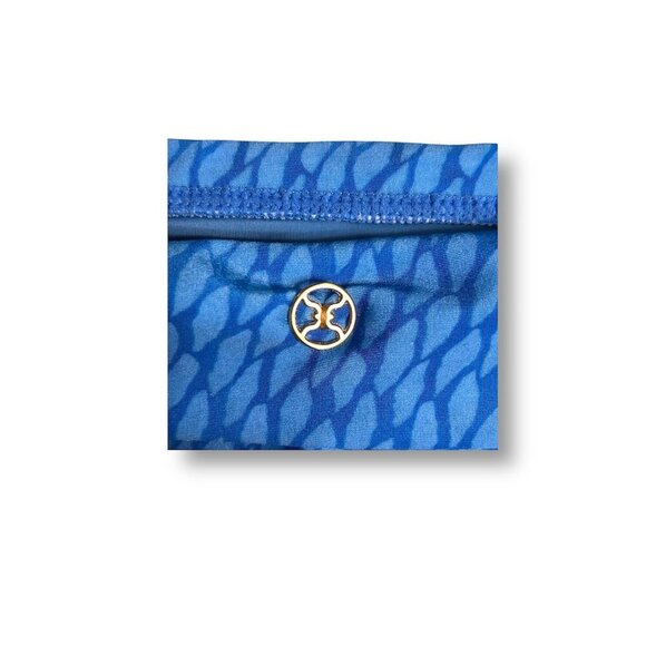 ViX XL Blue Polyamide Bia Tube Bikini Bottom 24K Gold Accents Full Coverage NWT - Picture 7 of 13